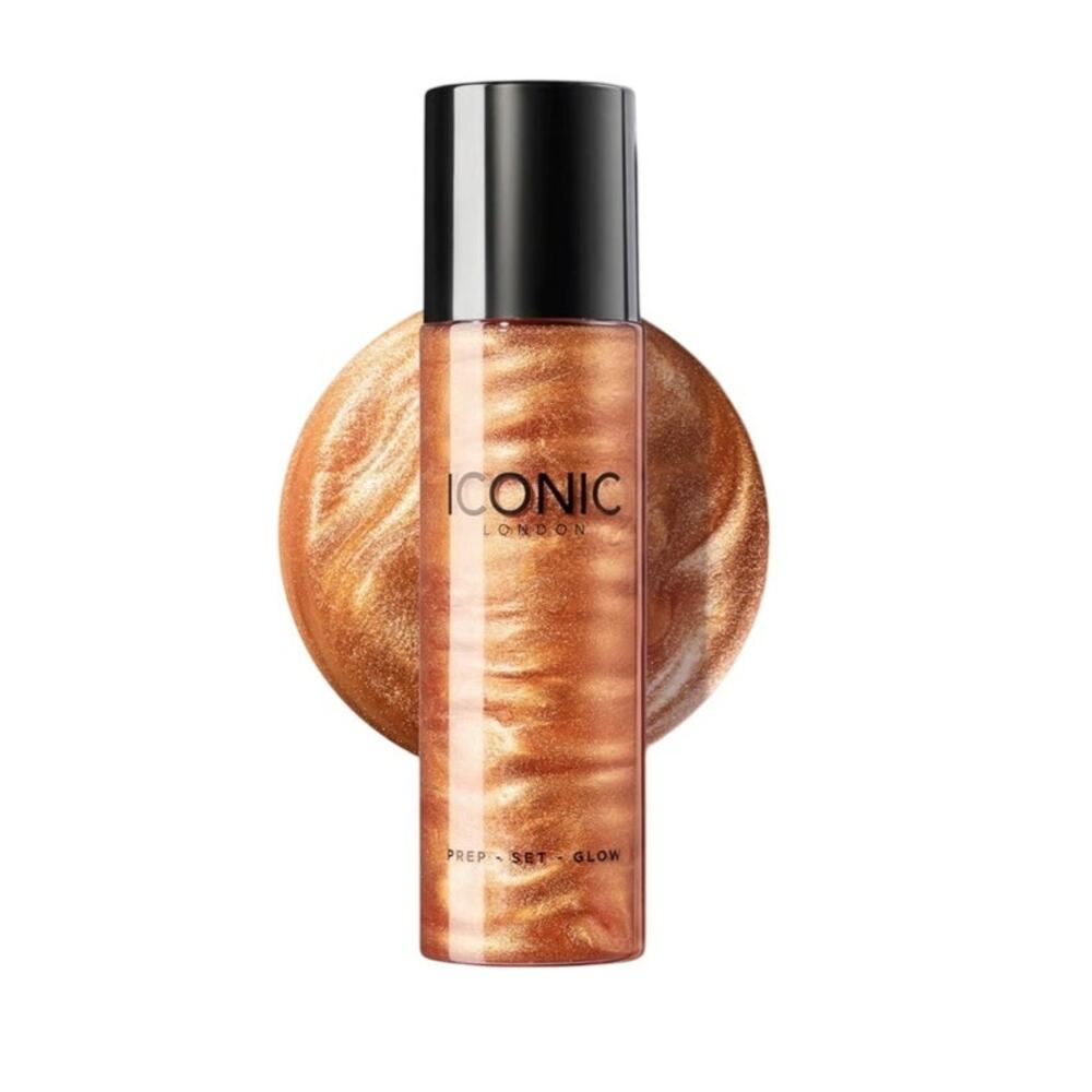 ICONIC LONDON Prep-Set-Glow Makeup Hydrating Setting Spray Glowy Finish 4.22 oz.